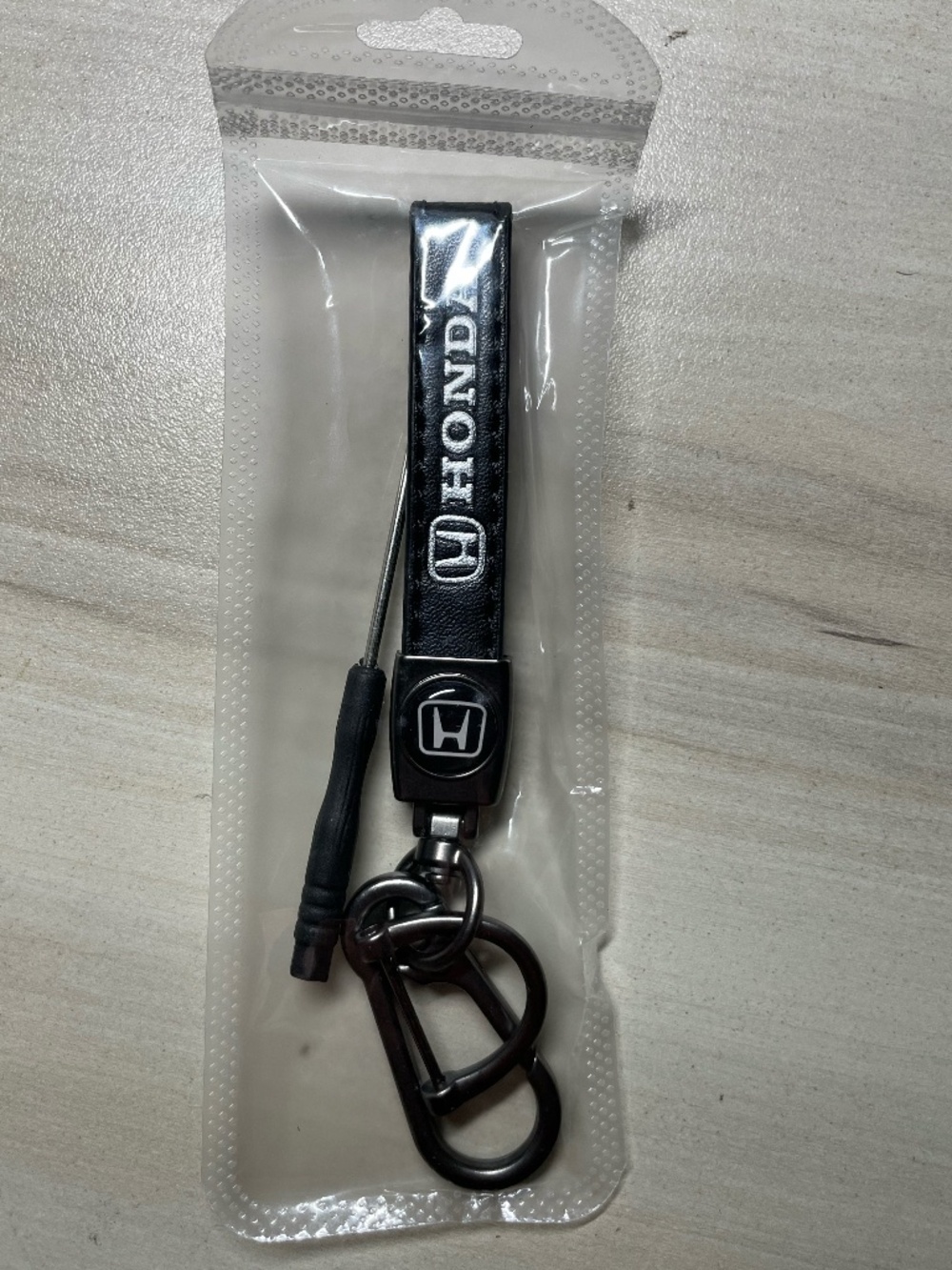 New Genuine Leather Car Keychain for Honda Key Ring Lanyard Accessories